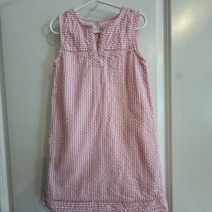 Pink Vineyard Vine seersucker Dress